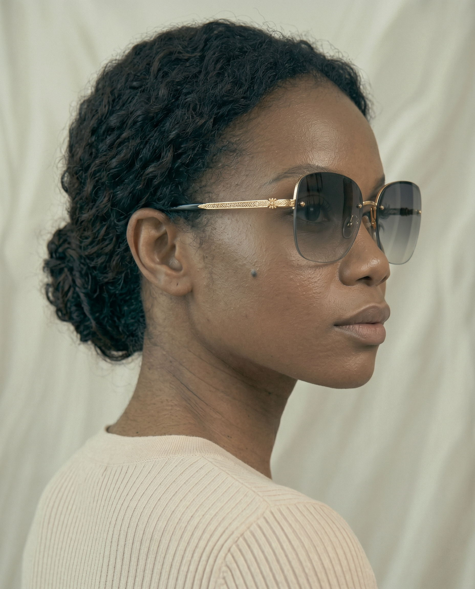 Luxury Rimless Gradient Sunglasses for Women